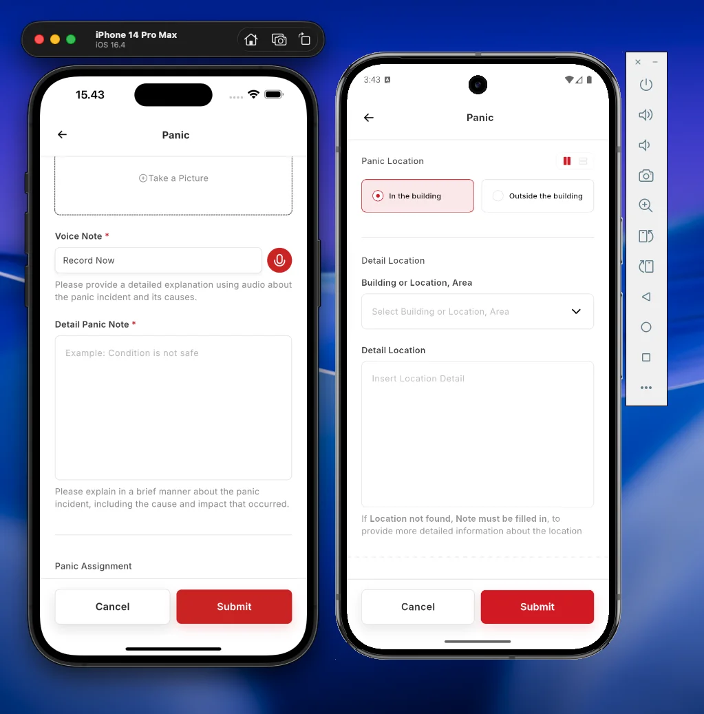 Panic Button - Inside Building